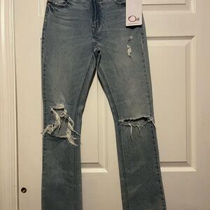 Classic Blue Straight Leg Jeans